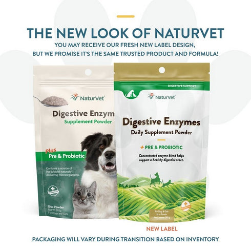 NaturVet Digestive Enzymes Supplement Powder with Prebiotics & Probiotics 10oz - Poudre Pet & Feed Supply 2